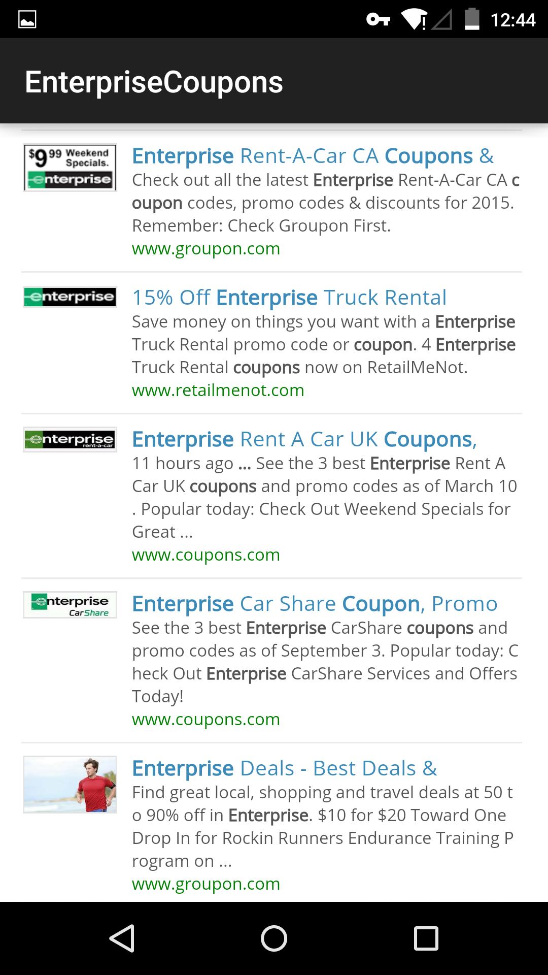 Coupons for Enterprise