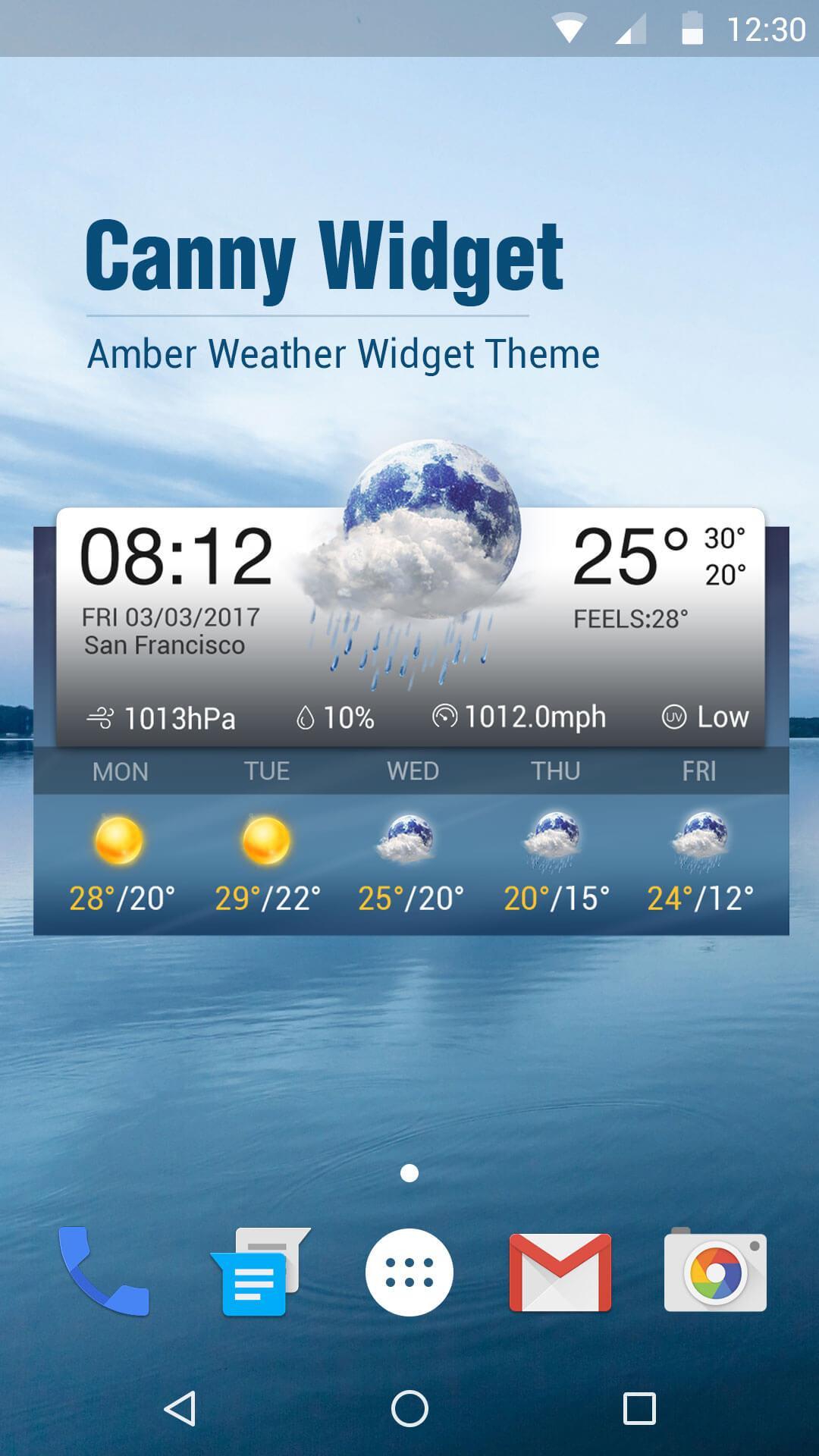Cool Clock & Weather Widget