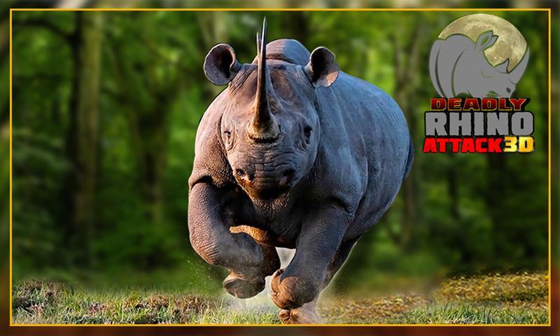 Angry Wild Rhino Attack 3D